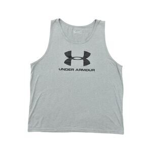 Under Armour Men's 2XL Gray Cotton T-Shirt Preowned Loose Heatgear